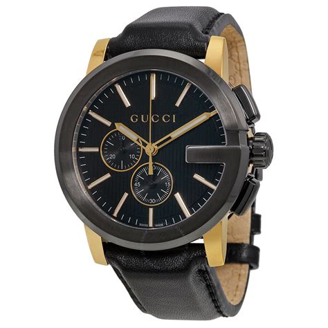 mens black gucci watch|gucci men's watches clearance sale.